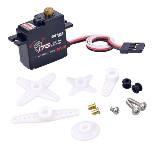 17g Servo De Dirección Para 118 Rc Smart T Rc Avión S0017m