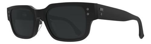 Óculos De Sol Hb Nug Quadrado Preto Fosco 52mm