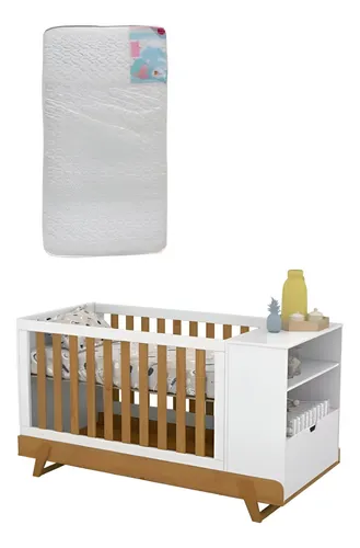 comprar Cuna Funcional Convertible Infantil Con Colchon 130x70