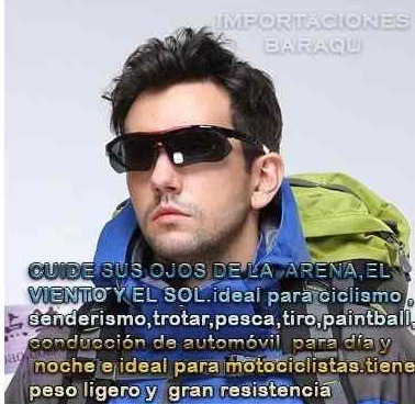 Lentes De Sol 5 Lunas Rockbros Moto Ciclismo Regalo