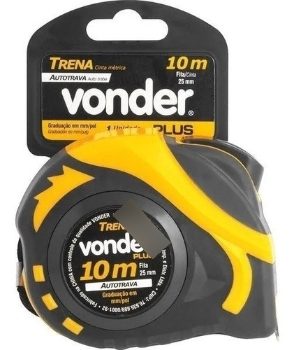 Trena Profissional Vonder 10m X 25mm Com Trava Automática