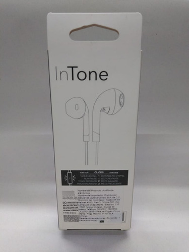 Ifrogz Audio Intone Auriculares Con Micrófono, Color Negro