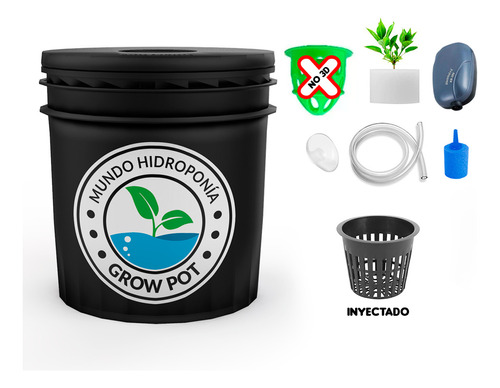 Hidroponia Dwc 10l Kit Inicial - Grow Pot Original