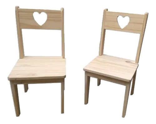 2 Sillita Silla Para Nenes  Nordico Pino Mundopino 