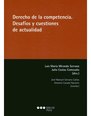 Libro Derecho De La Competencia Desafios Y Cuestiones De Ac