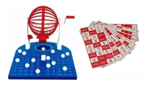 Bingo Infantil Jogo Brinquedo Globo + 48 Cartelas + Bolinhas