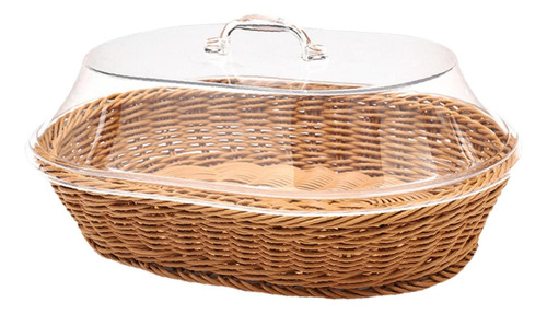 Cesta Para Servir Alimentos, Cesta De Pan Tejida 25cmx35cm