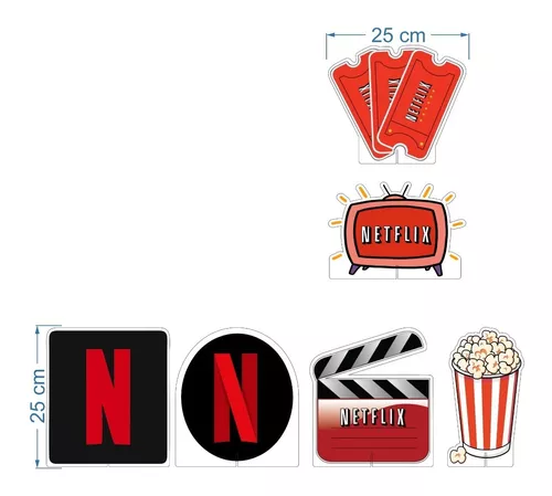 Kit Display Decorativo Festa Infantil Netflix