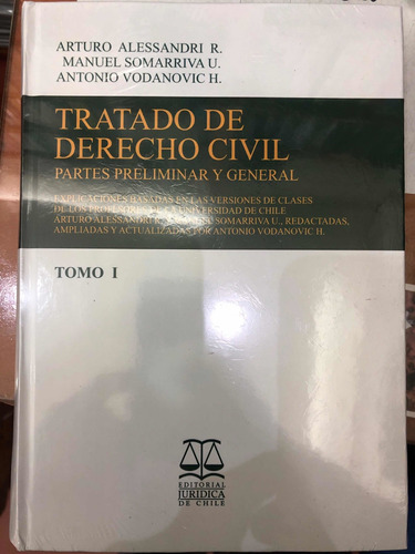 Tratado De Derecho Civil. Parte General