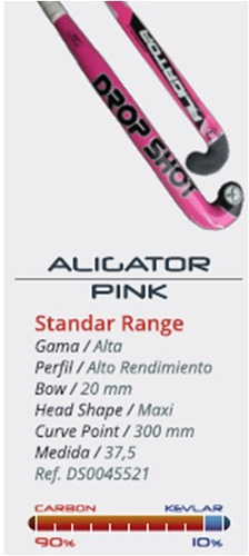Palo De Hockey Drop Shot Aligator 90% Carbono + Regalo