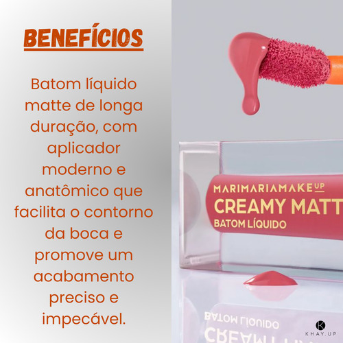 Batom Líquido - Creamy Matte - Mari Maria