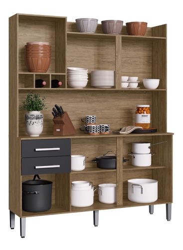 Imagen 3 de 9 de Mueble De Cocina Kit Completo 6 Puertas Cajones Amoblamiento