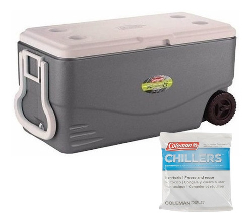 Conservadora Coleman Extreme Gris Con Ruedas 77 Litros G P
