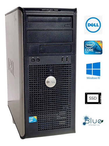 Dell Optiplex 780 Core2duo E7500 4gb 120gb Ssd  Dp Win 10 (Recondicionado)