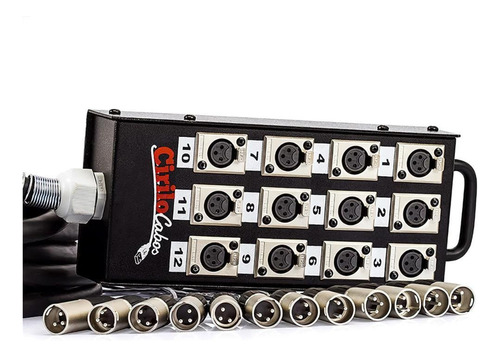 Medusa 8 Vias Com Conectores Xlr Neutrik - 90 Mt