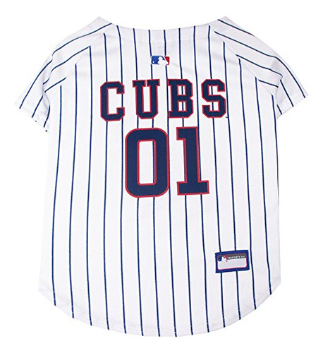 Se Admiten First Jersey Mlb Chicago Cachorros Perro, Pequeño