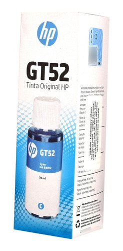 Tinta Hp Gt52 Cyan Original 115 318 319 410 415 416 450 315