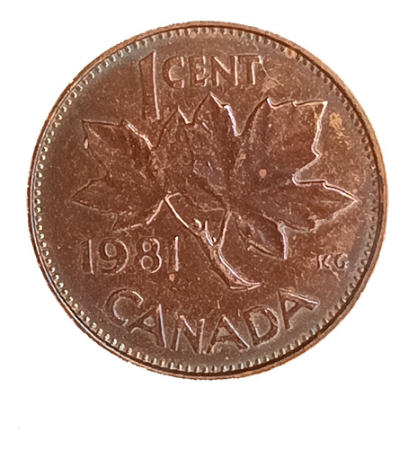 Canadá 1 Cent 1981 Excelente Km 127 Tipo Liviano