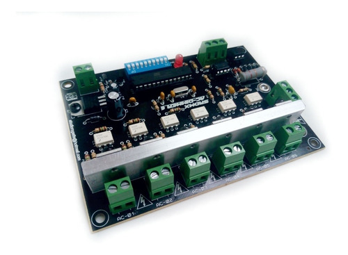 Placa Dimmer Dmx 512 Ac/motor 6 Canais 400wts