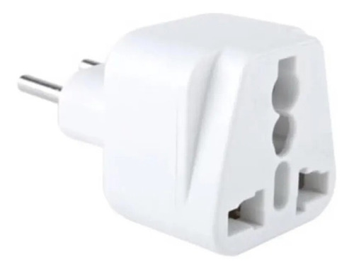 Adaptador Enchufe Universal 2 Pata Chileno Redonda Plana