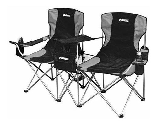 Gigatent Double Outdoor Chairs  2 Side By Side Folding Quad