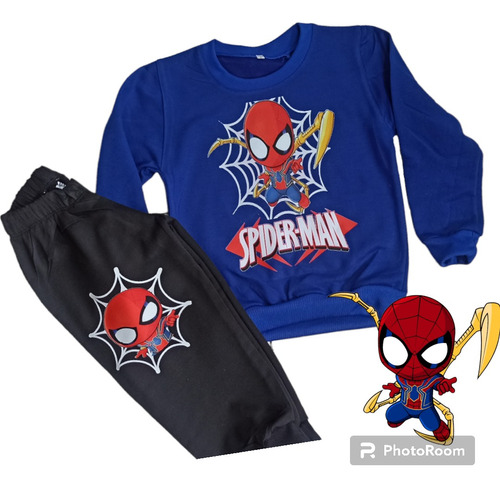 Sudadera Niño Spiderman Algodón Perchado 