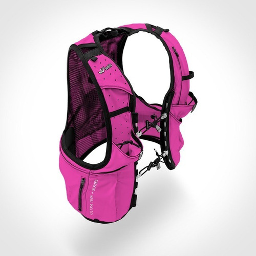 Imagen 4 de 5 de Chaleco Hidratacion Fucsia Weis Simer Ultra100k 10lt Running