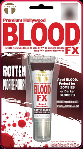 Tinsley Transfers Zombie Rot Fake Blood Fx Rojo Oscuro