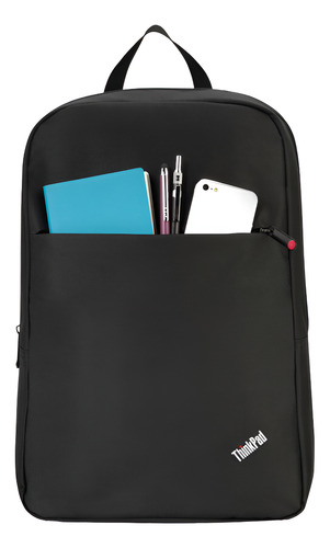 Mochila Lenovo Bassic Backpack 15.6 Negra Color Negro Diseño De La Tela Liso
