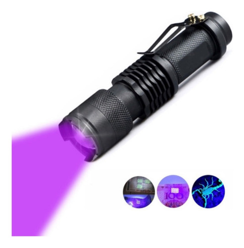 Lámparas Tácticas Luz Negra Uv Ultravioleta Led Kit 10 Pzs Linterna Negro Luz UV Ultravioleta Negra