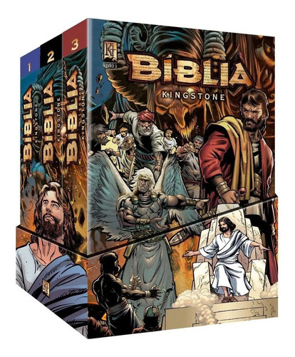 Bíblia Kingstone Box Mangá - A Bíblia Completa Em Quadrinhos