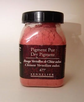 Pigmento Sennelier - Rojo Bermellón Chino Sust.- 677 - 100g