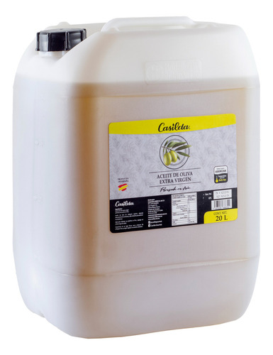 Aceite De Oliva Extra Virgen Español 20 Lts Marca Casilda