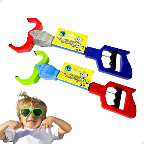 Brinquedo Garra Biônica Colorida Robótica Divertido Infantil
