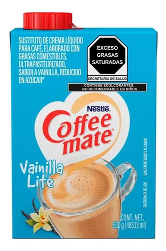 Crema para café Coffee Mate liquida vainilla lite 530g