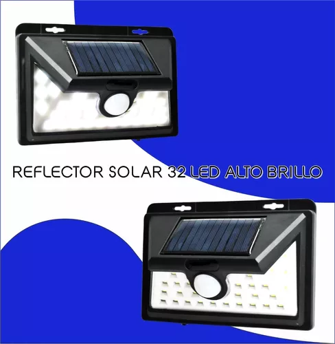 Reflector Luz Solar 141 Led Sensor Movimiento 4 Cuerpos