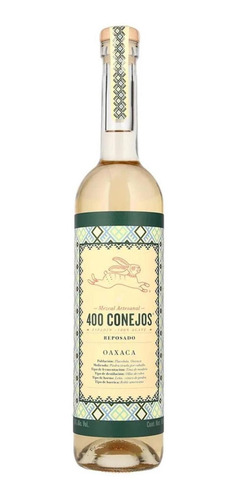 Pack De 12 Mezcal 400 Conejos Reposado 750 Ml