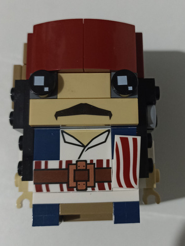 Lego Capitan Jack Sparrow Brickz Head 41593. Incompleto 