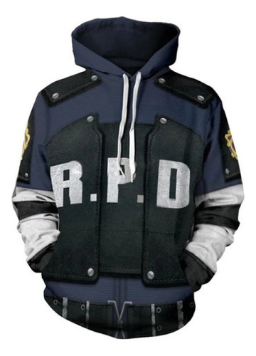 Chaqueta Con Capucha Resident Evil Leon S. Kennedy 3d