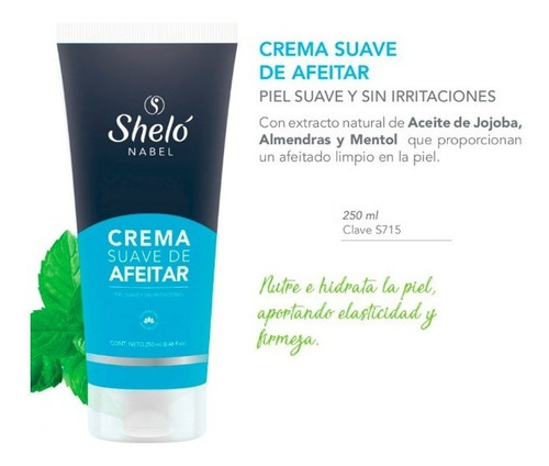 Crema Suave De Afeitar, Piel Suave Y Sin Irritaciones