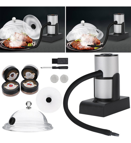 Kit De Defumador De Cozinha Portátil Infusor De Fumaça Com