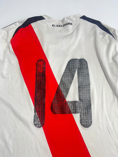 Camiseta River Plate Adidas Manga Larga 2008 #14 T.xl (Usado)