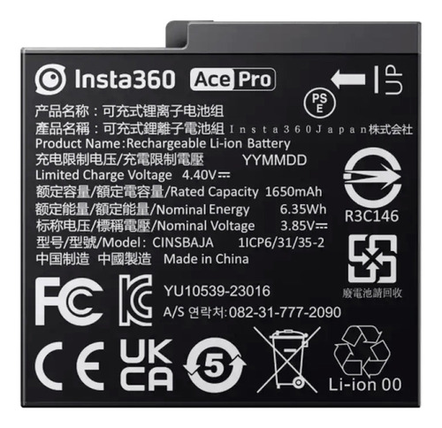Batería De Carga Insta360 Ace Pro 2 / Ace Pro