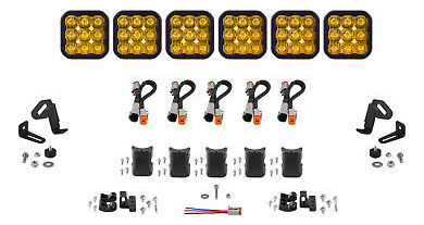 Ss5 Sport Universal Crosslink 6-pod Lightbar Yellow Driv Eei