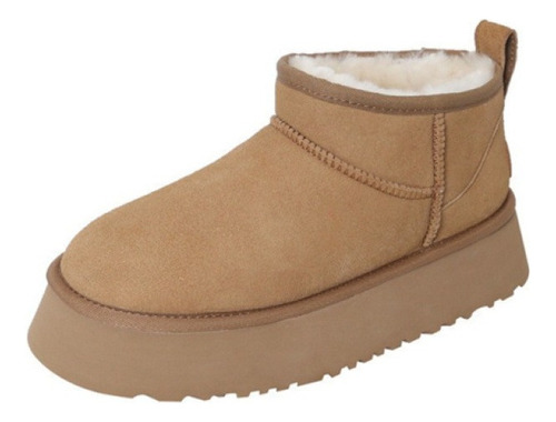 Botas Nieve Cortas Felpa Mujer Zapatos Plataforma Invierno