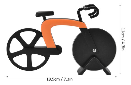 Bicicleta Cortador De Pizza Acero Inoxidable Forma Bicic [u]