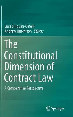 Libro The Constitutional Dimension Of Contract Law - Luca...