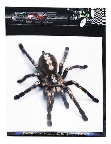 Calcomanía De Vinilo Con Diseño 3d De Black Spider Para Auto