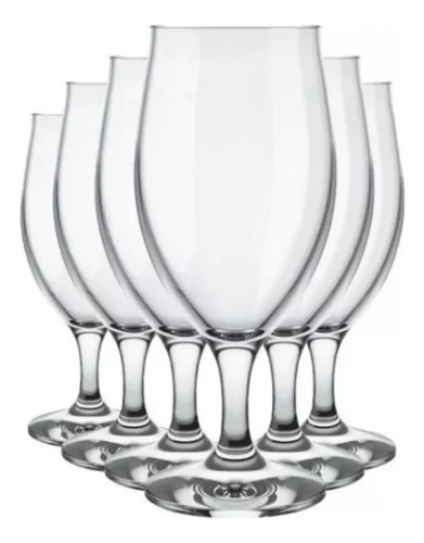 Juego 12 Copas Cerveza Media Pinta Windsor 330ml Vidrio Transparente