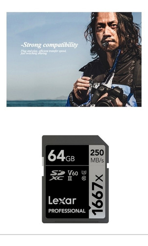 Cartao Memoria 64gb Sdxc Lsd64gcb1667 250 Mb/s Com Garantia